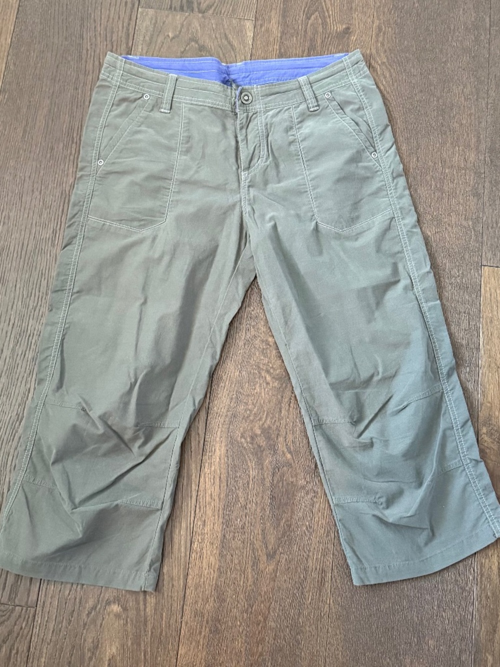 KÜHL Women's Olive Green Hiking Capris Outdoor Travel Pants Size 10